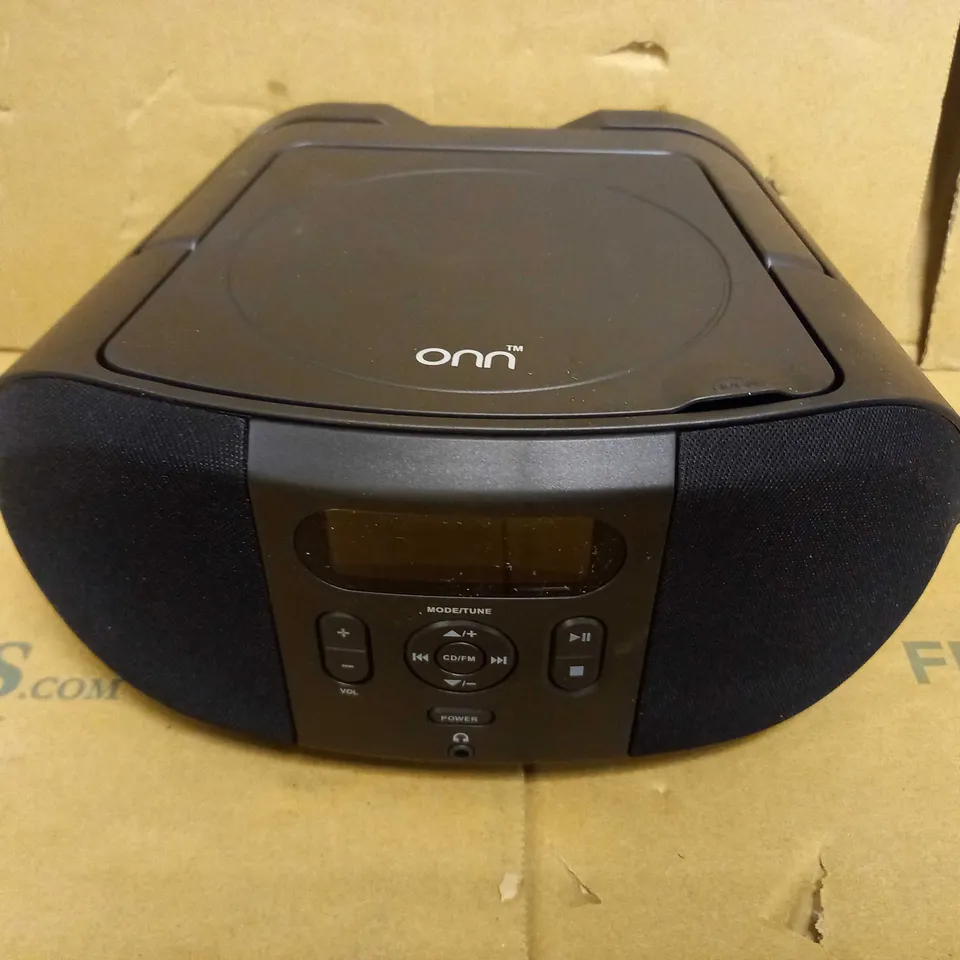 LOT OF 2 ONN CD BOOMBOX IN BLACK