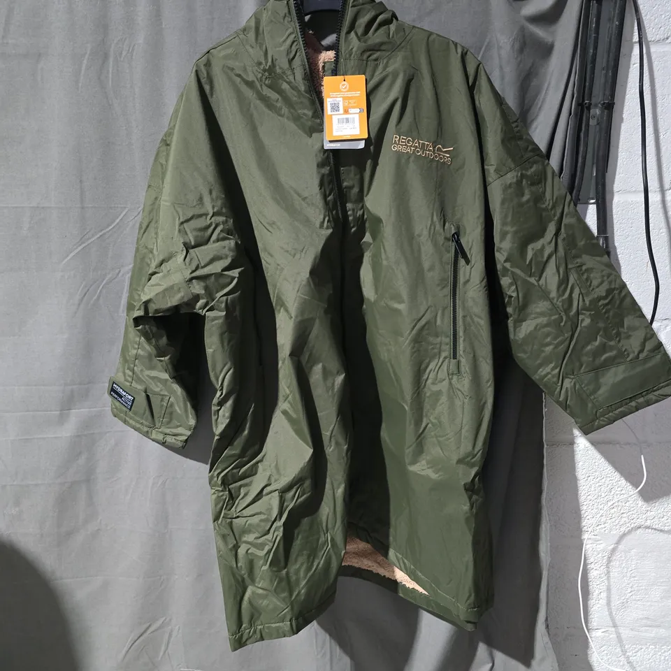 REGATTA GREAT OUTDOORS HYDRAFORT PARKA JACKET – DARK KHAKI, UK XS/S (UNISEX)