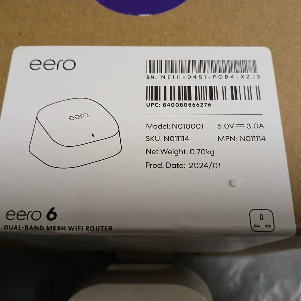 EERO 6 DUAL BAND MESH WIFI ROUTER