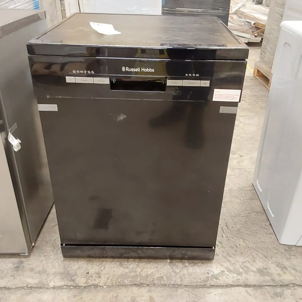 RUSSELL HOBBS RHDW3B-M FREESTANDING FULL SIZE DISHWASHER, 5 TEMPERATURE SETTINGS, 11 LITERS, BLACK, NOISE LEVEL: DECIBELS 49 [ENERGY CLASS D]