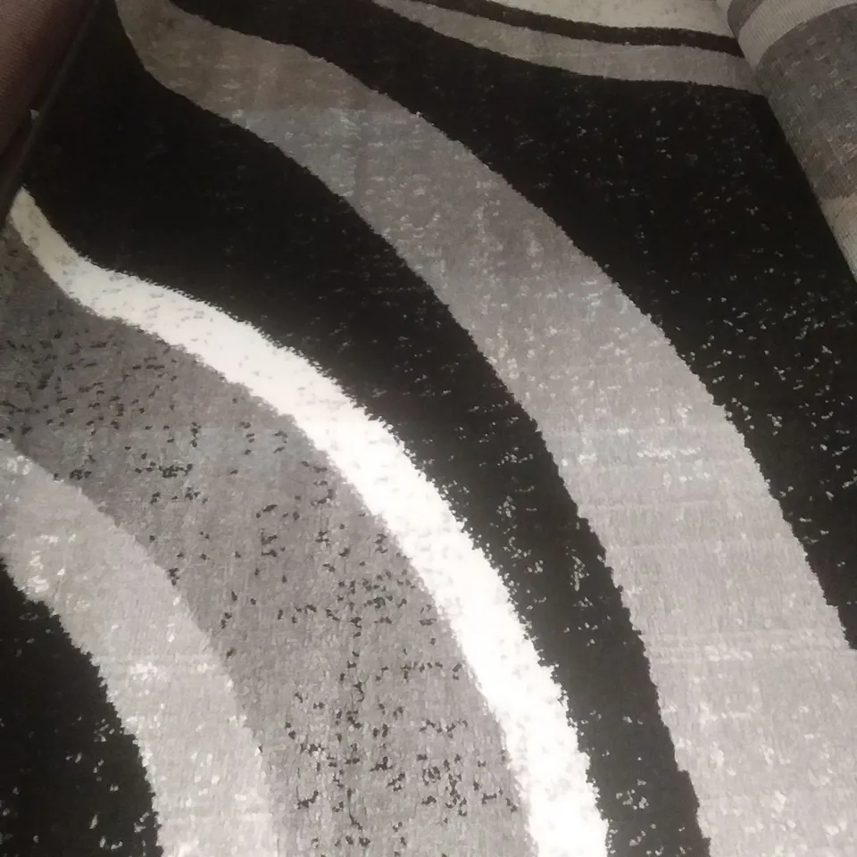 YOUSEF HAVANA DHURRIE BLACK/GREY RUG 120X170CM