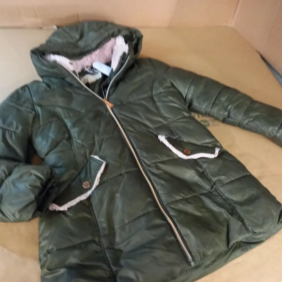 MICHAEL KORS KIDS KHAKI COAT - 10/12