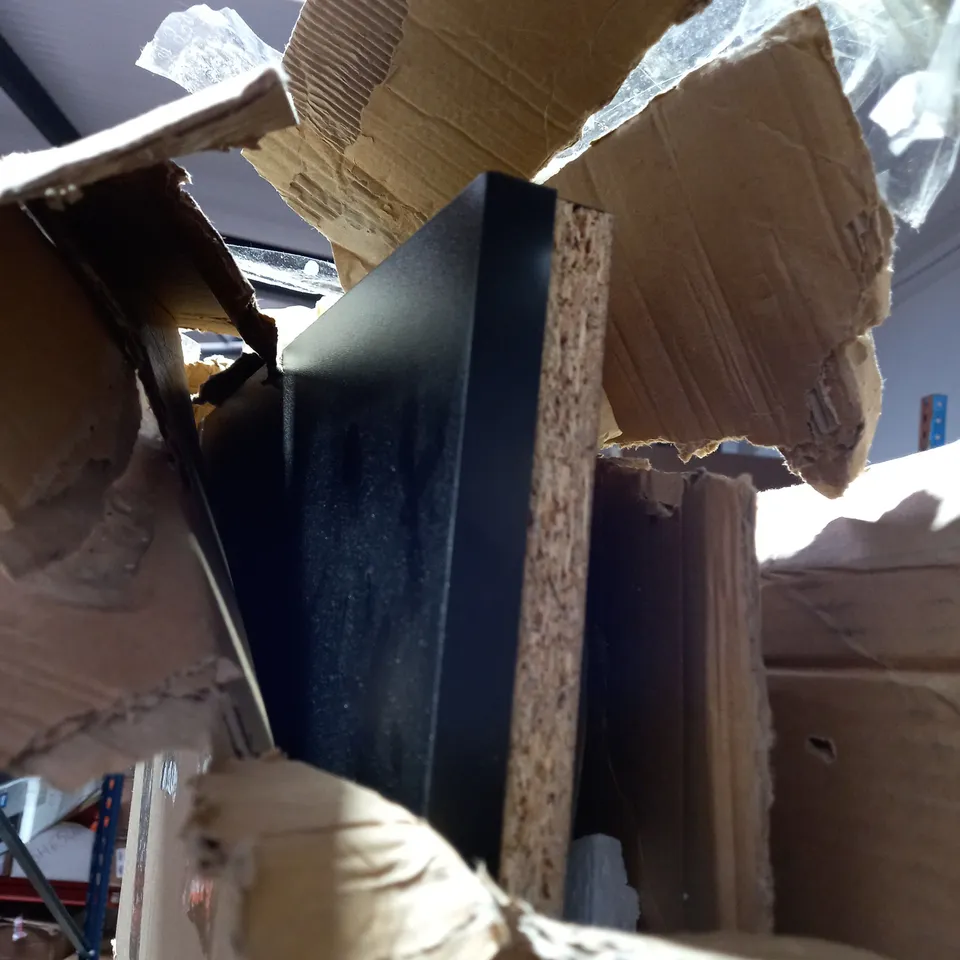 BOXED DESIGNER BLACK FINISH FALT PACK FURNITURE PART (COLLECTION ONLY)