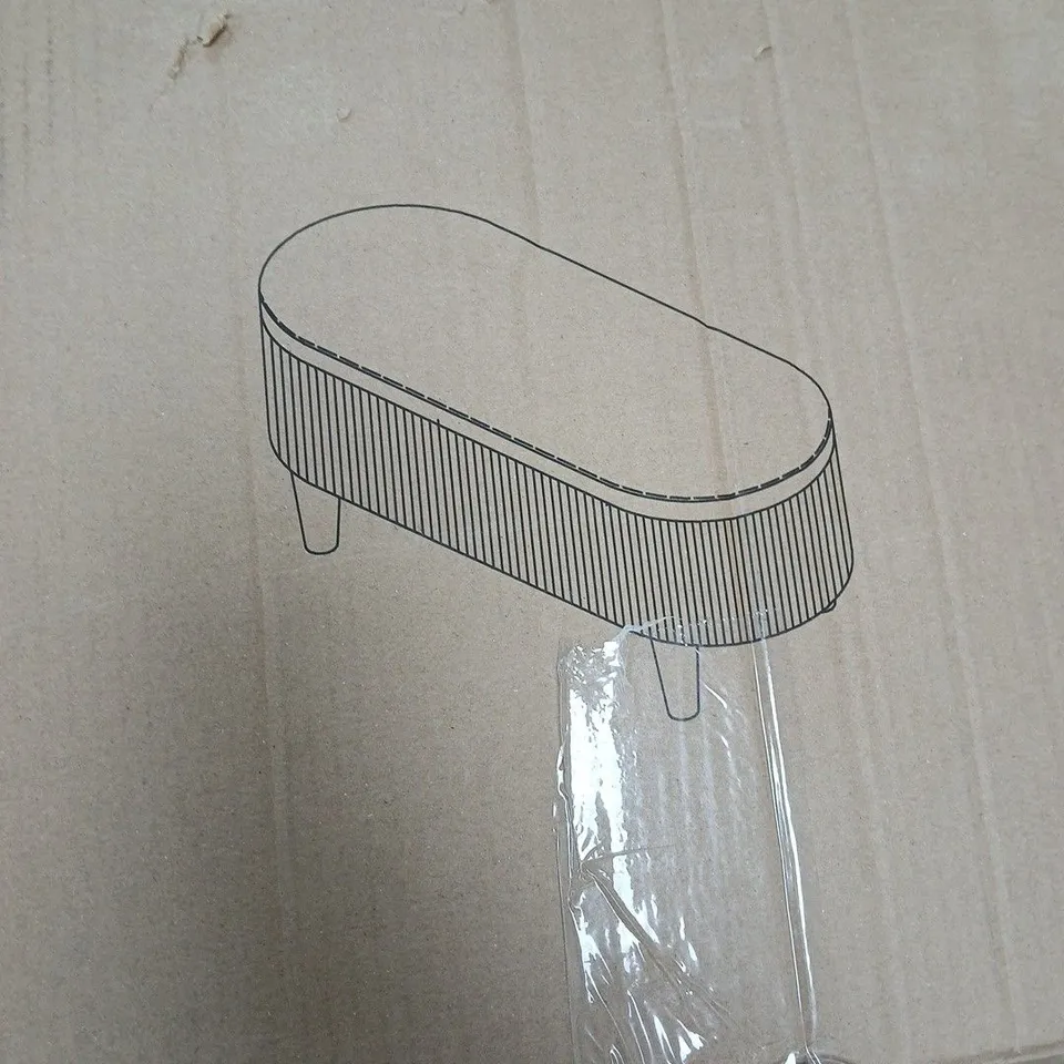 PLEATED OTTOMAN - COLLECTION ONLY 