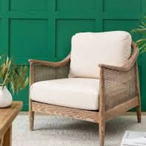 BOXED TEMPLECOMBE RATTAN ARMCHAIR OATMEAL