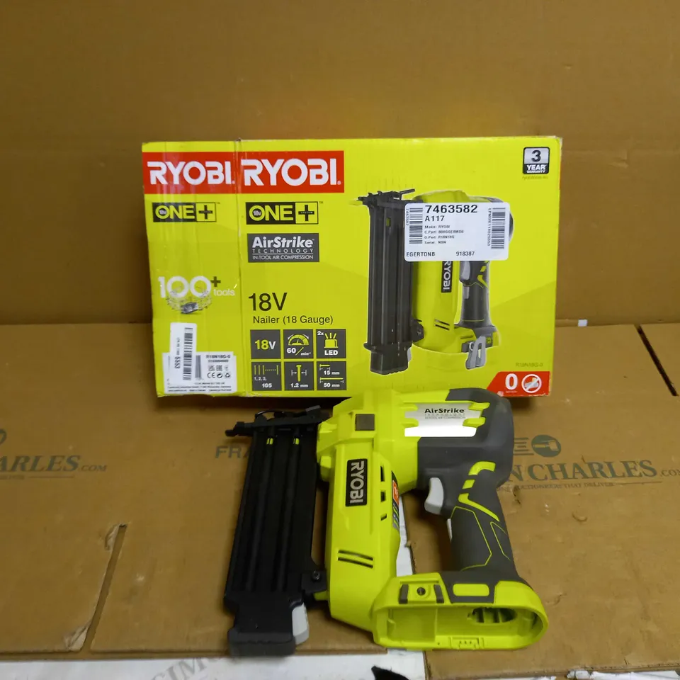 RYOBI R18N18G-0 ONE+18G AIRSTRIKE NAILER