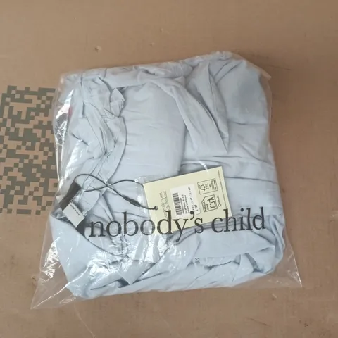 BAGGED NOBODY'S CHILD OCTAVIA MIDI DRESS IN BLUE SIZE UK 14