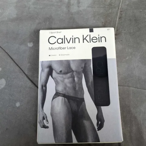 CALVIN KLEIN MICROFIBER LACE SPORT BRIEF – BOXED