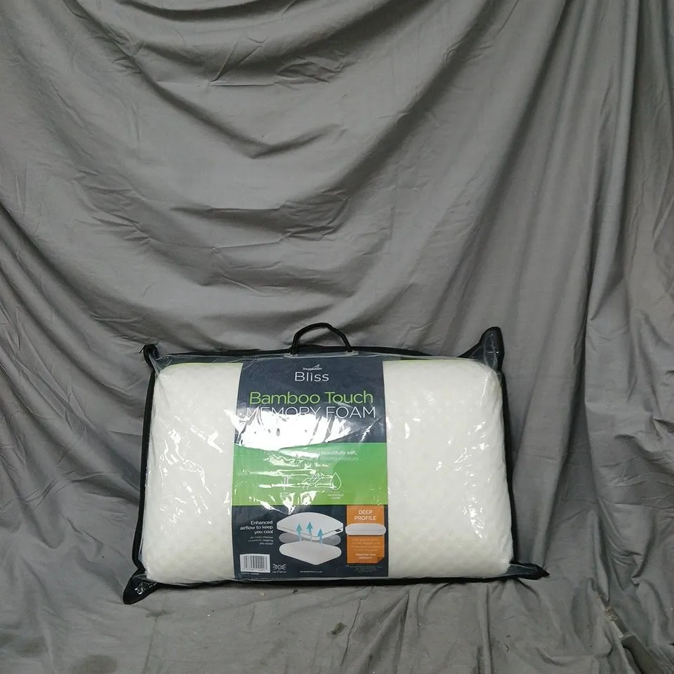 SNUGGLEDOWN BLISS BAMBOO TOUCH MEMORY FOAM PILLOW