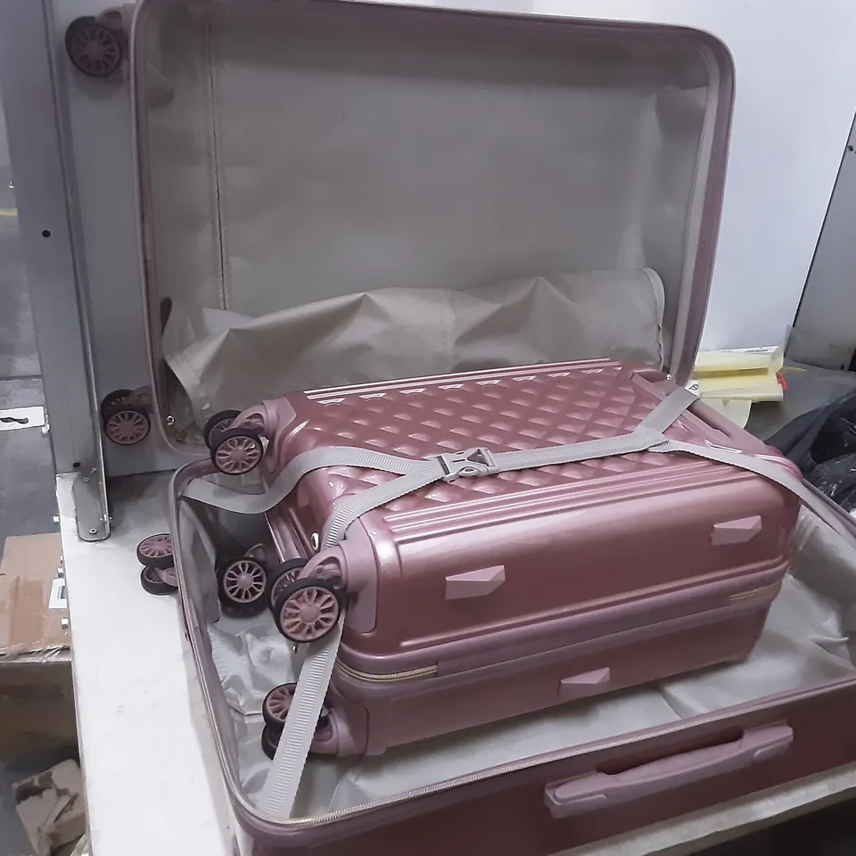 TRIFORCE ROSE GOLD SUITCASE SET LARGE AND SMALL 