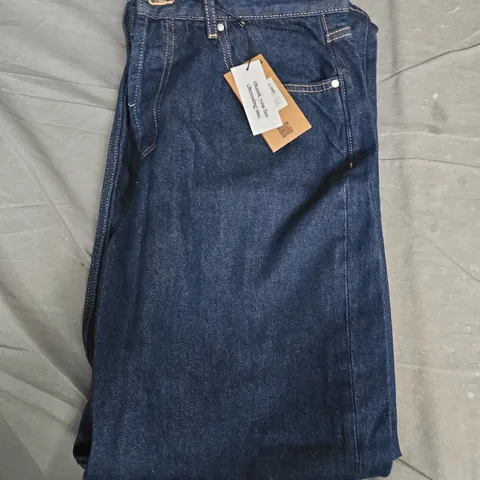 THREADBARE LADIES AUSTIN BAGGY WIDE LEG JEANS – INDIGO UK 14