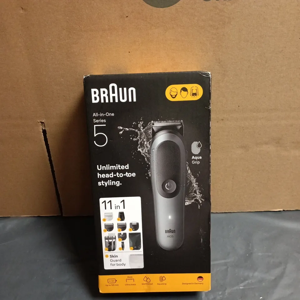 BRAUN ALL IN ONE SERIES 5 HAIR TRIMMER BOXED