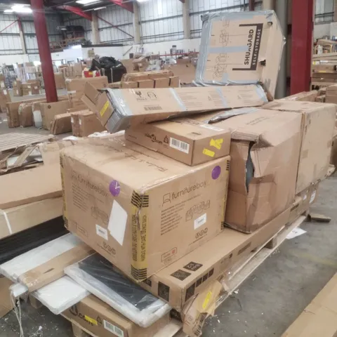 PALLET CONTAINING ASSORTED FLATPACK FURNITURE PARTS