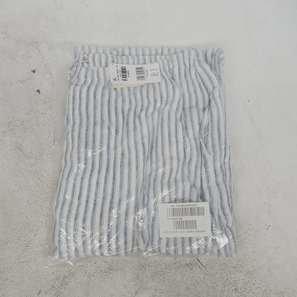 BAGGED A&F GEMMA LINEN-BLEND WIDE LEG PULL-ON PANT - XL