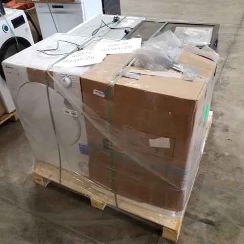 PALLET OF APPROXIMATELY 4 UNPROCESSED RAW RETURN WHITE GOODS TO INCLUDE