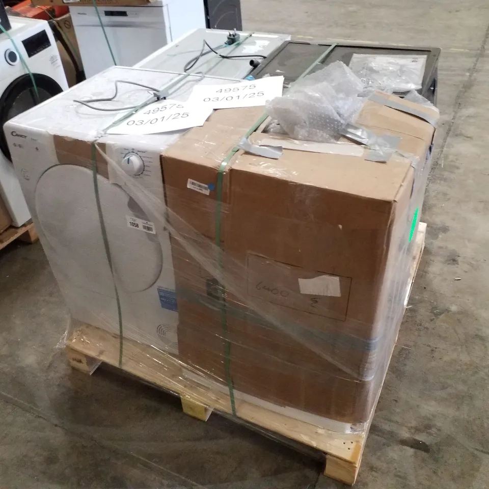 PALLET OF APPROXIMATELY 4 UNPROCESSED RAW RETURN WHITE GOODS TO INCLUDE