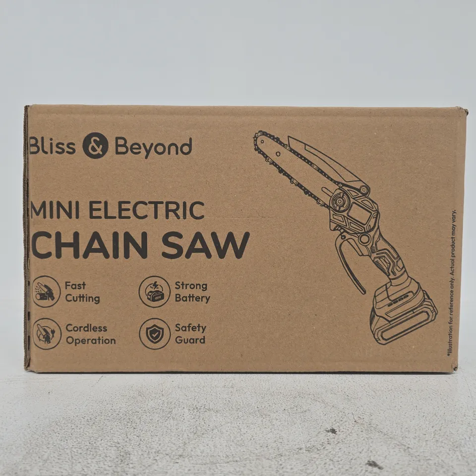 BLISS & BEYOND MINI ELECTRIC CHAIN SAW