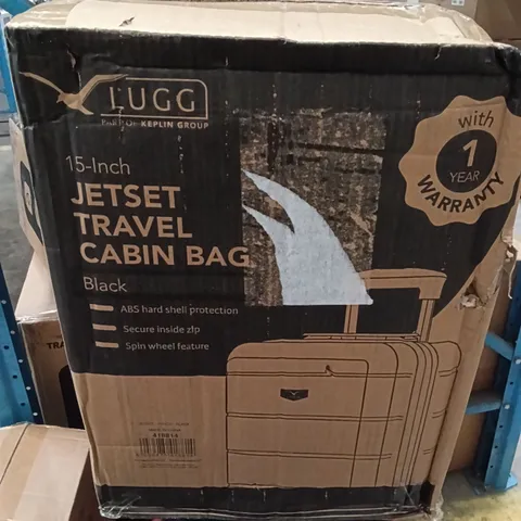 BOXED KEPLIN LUGG 15 INCH JETSET CABIN BAG BLACK COLOUR 