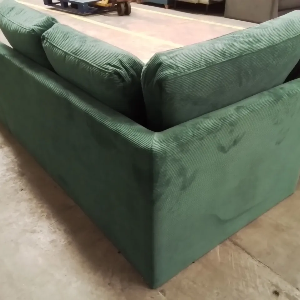 DESIGNER LOFTY LILLY EMERALD GREEN CORNER CHAISE SOFABED
