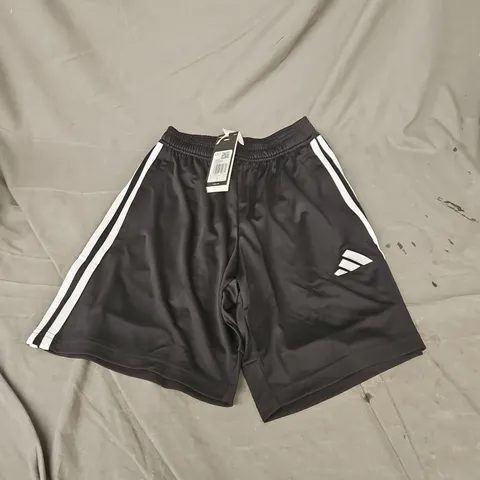 ADIDAS TIRO ESSENTIAL SHORT IN BLACK/WHITE SIZE XS