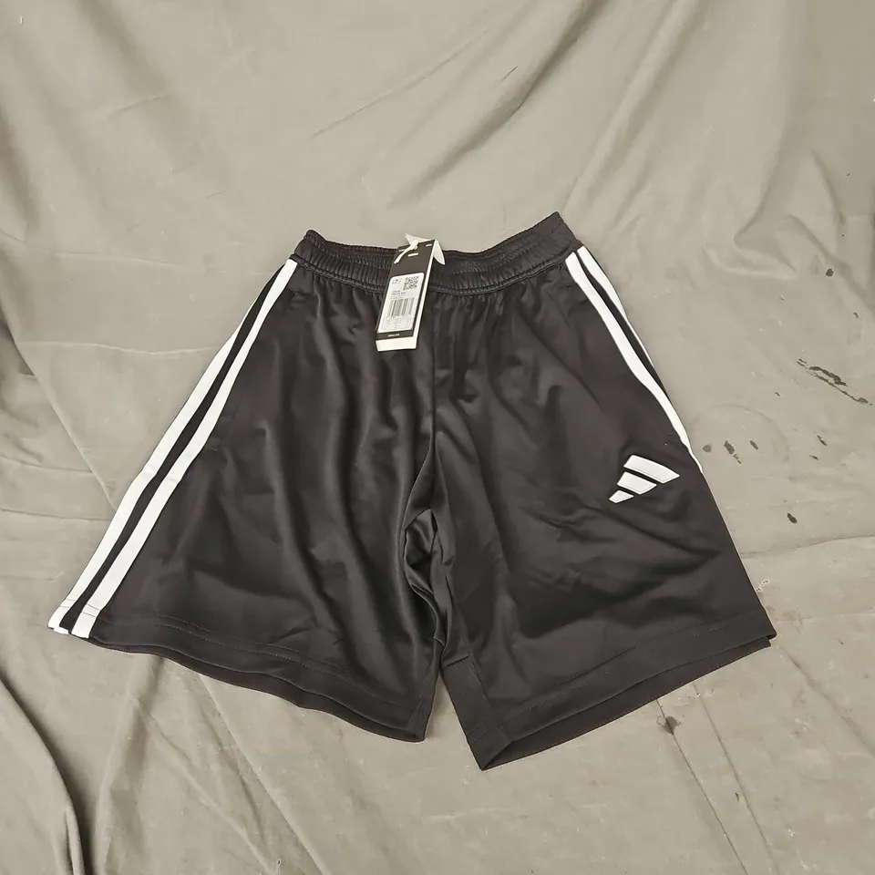 ADIDAS TIRO ESSENTIAL SHORT IN BLACK/WHITE SIZE XS
