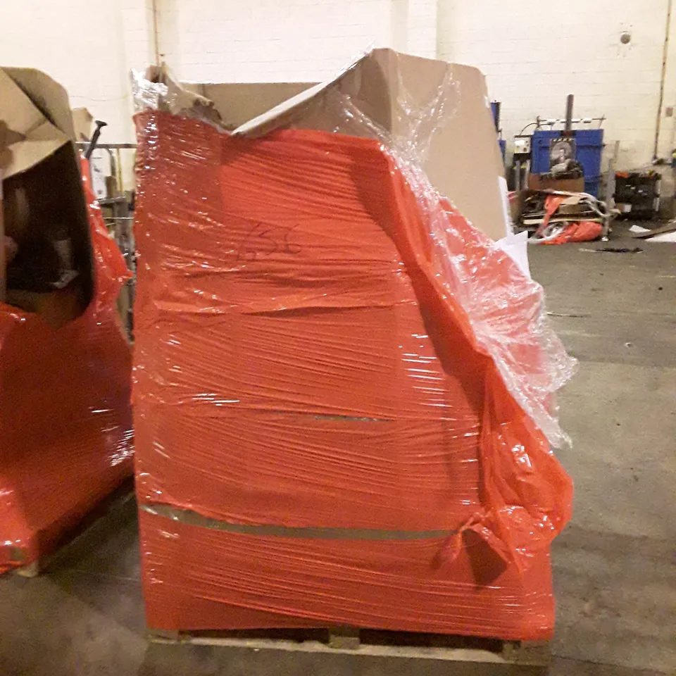 PALLET CONTAINING ASSORTED HOUSEHOLD PRODUCTS INCLUDING TOILET SEATS, COAT RACK, NON-STICK PIZZA MAKER ETC
