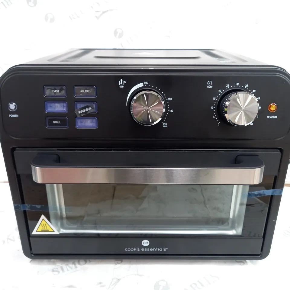 BOXED COOK'S ESSENTIAL 21-LITRE AIRFRYER OVEN IN BLACK 