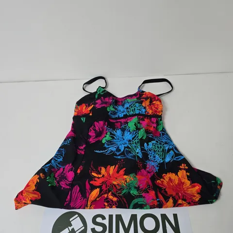 BONPRIX BLACK MULTI SWIM DRESS SIZE 12