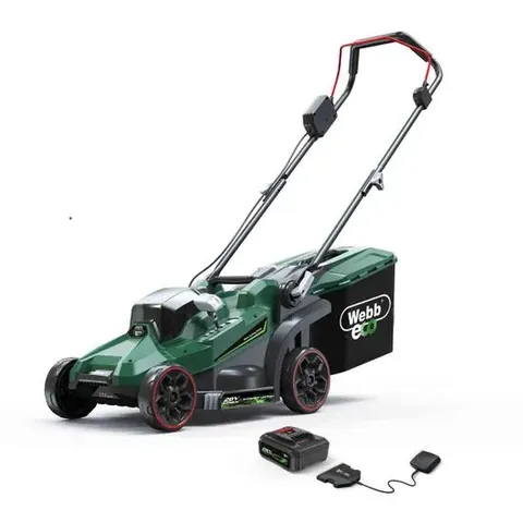 WEBB 20V BRUSHLESS 33CM ROTARY CORDLESS LAWNMOWER