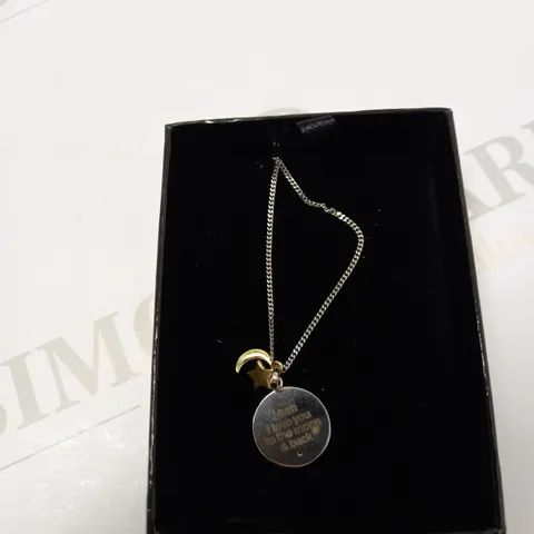 PERSONALISED STERLING SILVER 9CT GOLD NECKLACE