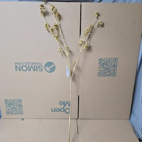 12X GISELA GRAHAM FAUX FLOWER GOLD 