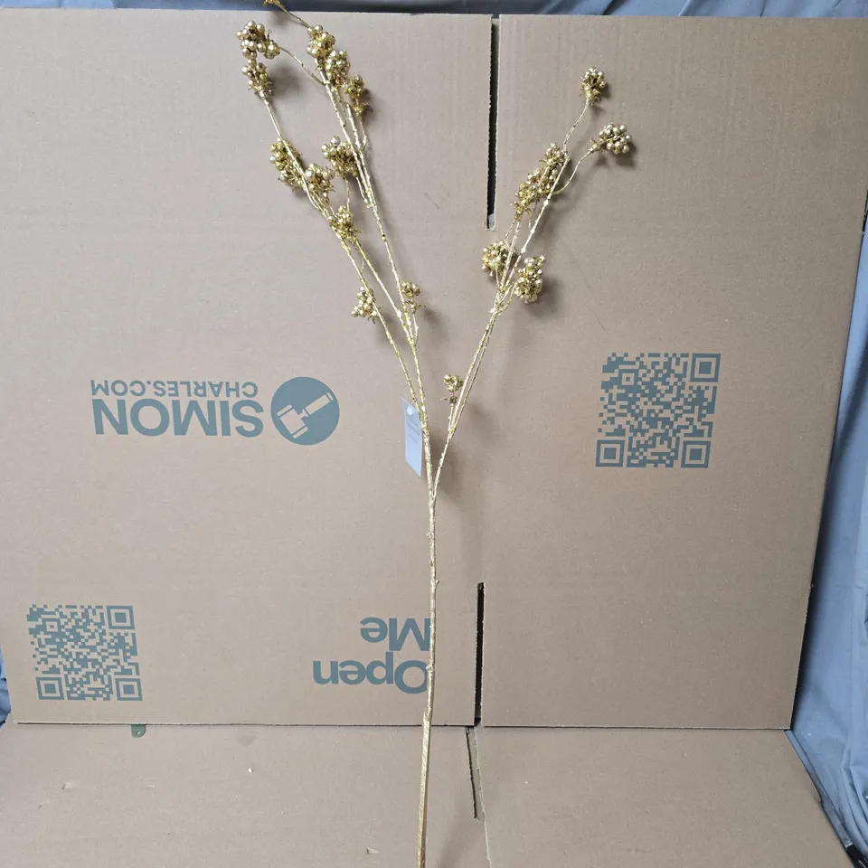 12X GISELA GRAHAM FAUX FLOWER GOLD 