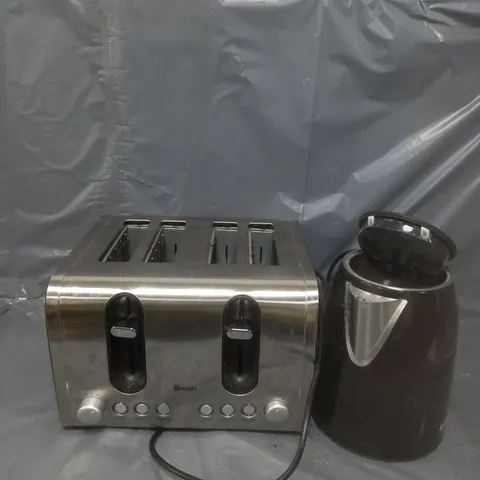 BOXED SWAN KETTLE & TOASTER 4-SLICE TWIN PACK