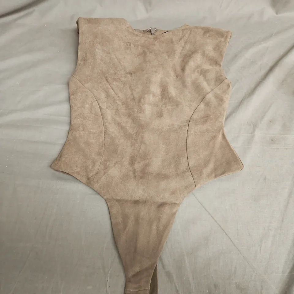 WANDERDOLL SUEDE GARMENT, DARK TAUPE, SIZE S