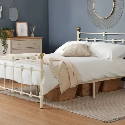 BOXED ATLAS DOUBLE CREAM BED - ATLAB46CRMV2 (1 BOX)