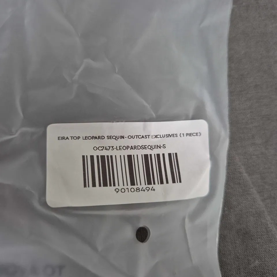 OUTCAST EIRA TOP LEOPARD SEQUIN – WOMEN'S TOP, SIZE S (OUTCAST EXCLUSIVES)