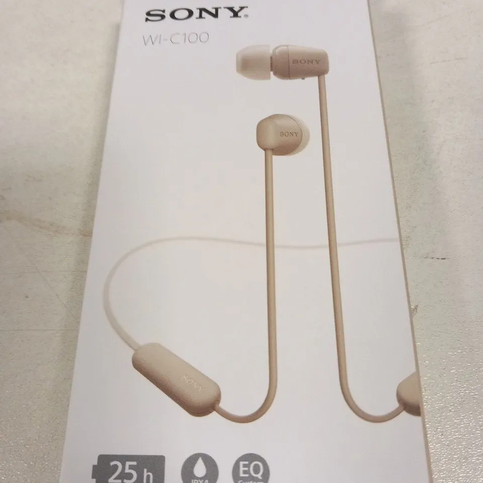 BOXED SONY WI-C100 WIRELESS STEREO HEADSET