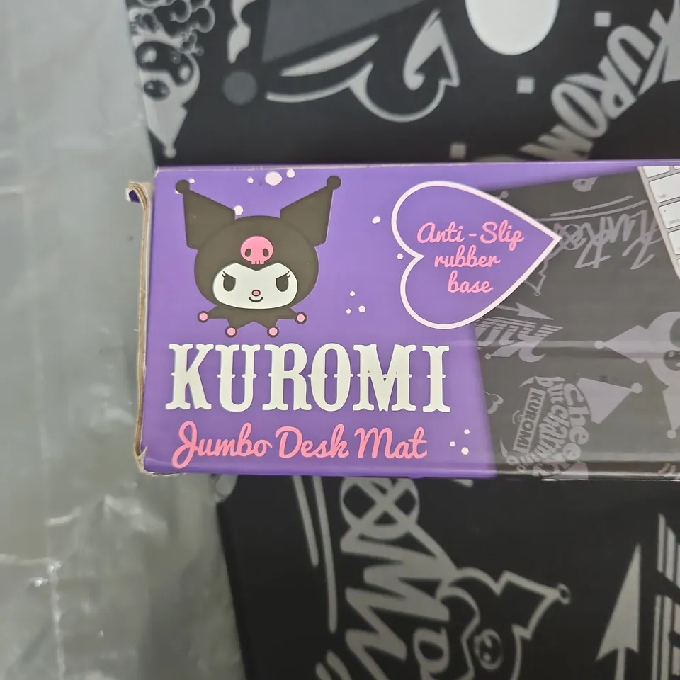 KUROMI JUMBO DESK MAT – ANTI-SLIP RUBBER BASE