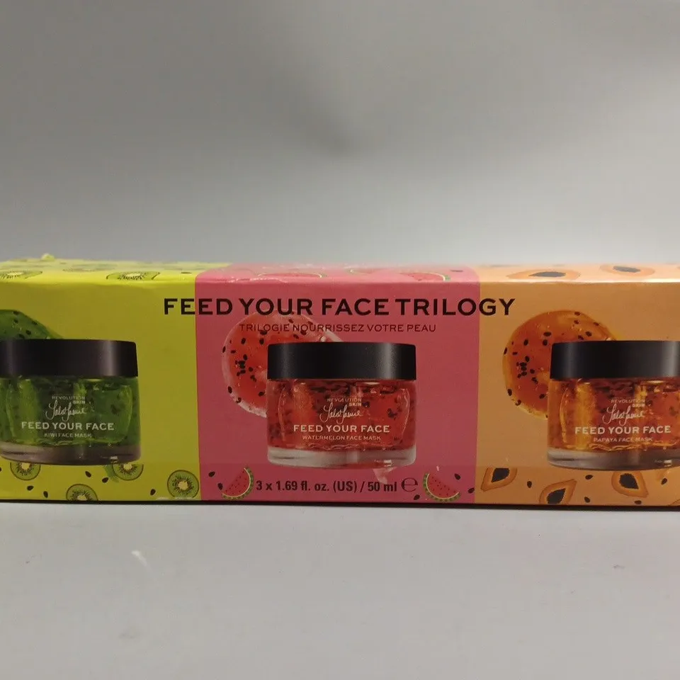 BOXED AND SEALED REVOLUTION SKIN FEED YOUR FACE TRILOGY (3 x 50ml)