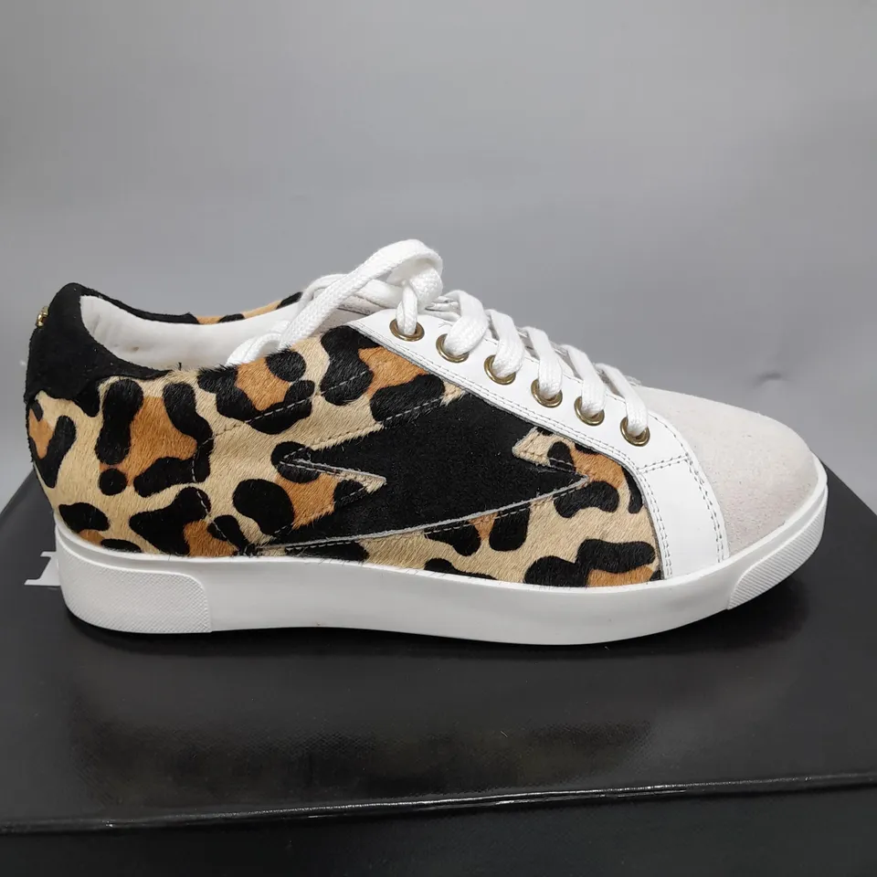 DUNE ENERGISE LEOPARD PRINT TRAINER - SIZED 3