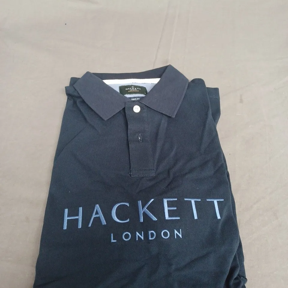 HACKETT LONDON POLO SHIRT IN NAVY SIZE L