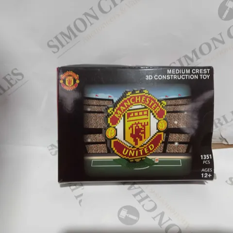 MANCHESTER UNITED MEDIUM CREST 3D CONSTRUCTION TOY