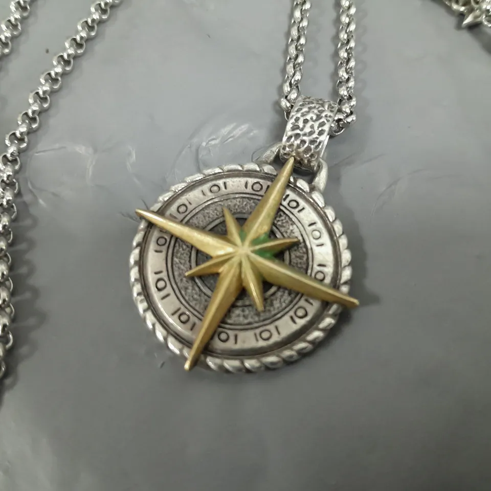 COMPASS THEMED NECKLACE - 925 STAMP