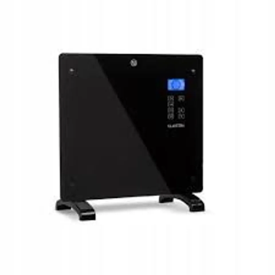 CONVECTION HEATER SPACE ELECTRIC PANEL RADIATOR THERMOSTAT TIMER 1000 W BLACK