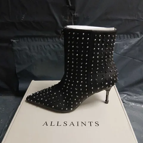 ALLSAINTS NATASHA STUD BOOTS – UK7, BLACK