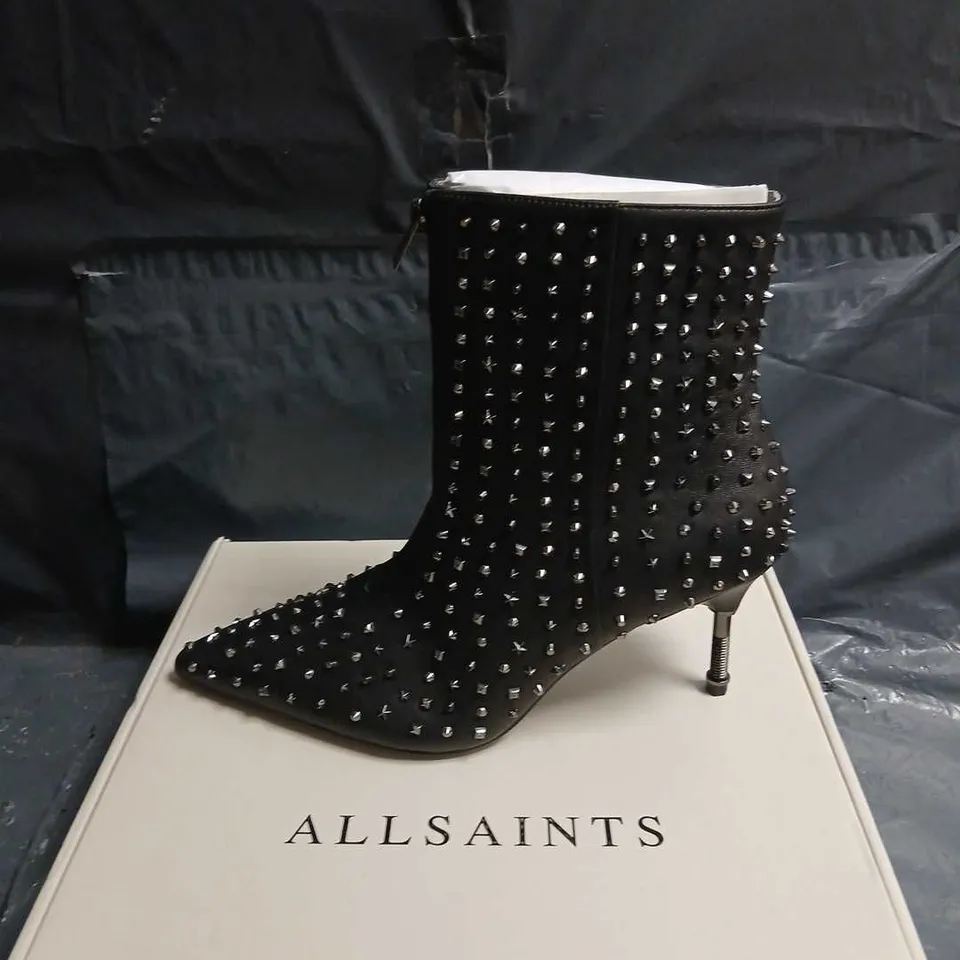 ALLSAINTS NATASHA STUD BOOTS – UK7, BLACK