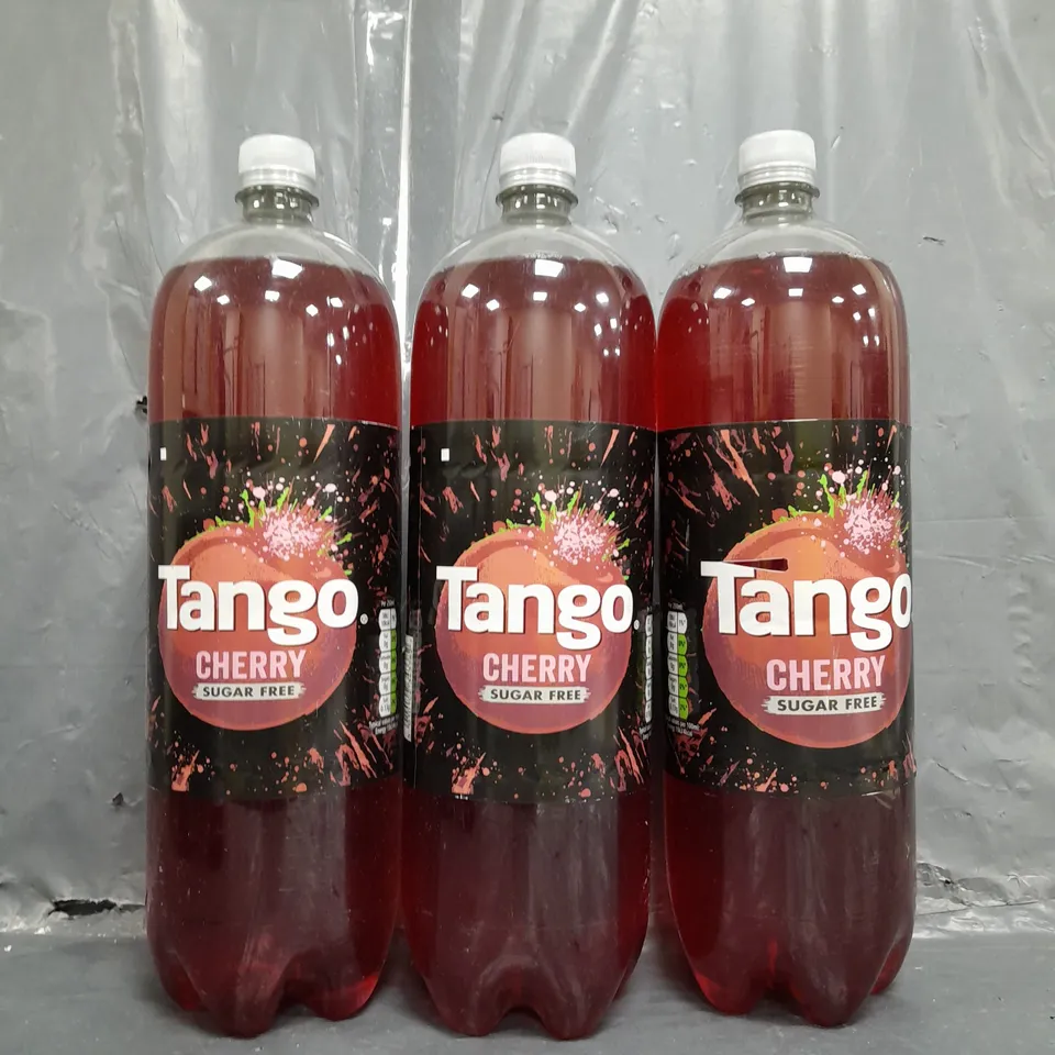 3 X 2 LITRE BOTTLES OF TANGO CHERRY SUGAR FREE