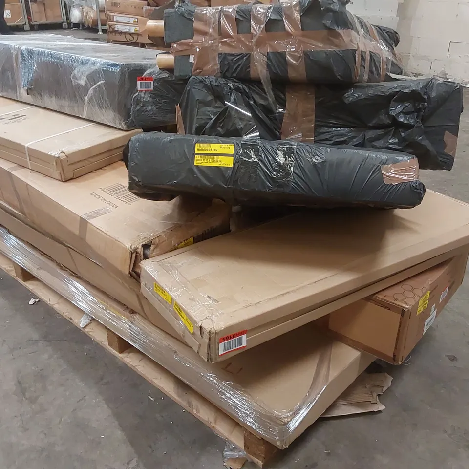 PALLET CONTAINING A VERY LARGE QUANTITY OF ASSORTED FURNITURE PARTS ECT 