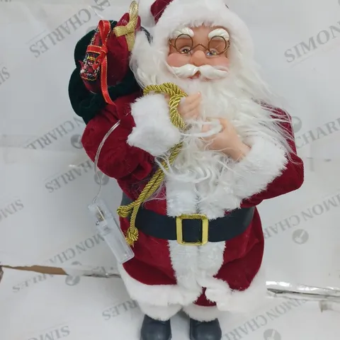 FESTIVE PRE LIT SANTA TRADITIONAL 43CM