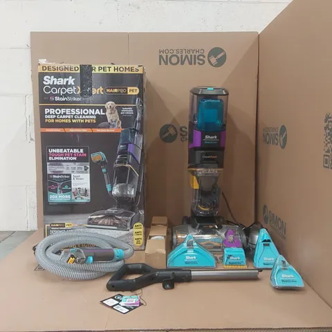 BOXED SHARK EX300UK CARPETXPERT HAIRPRO PET DEEP CARPET CLEANER WITH BUILT-IN STAINSTRIKER